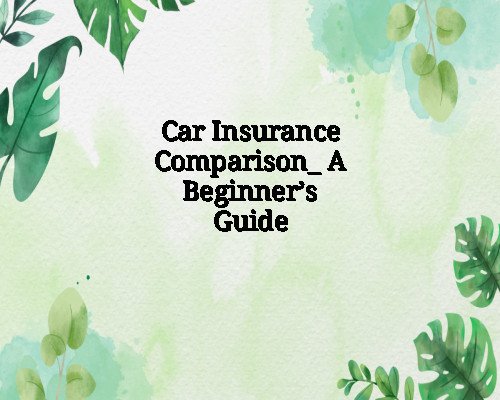 Car Insurance Comparison_ A Beginner’s Guide