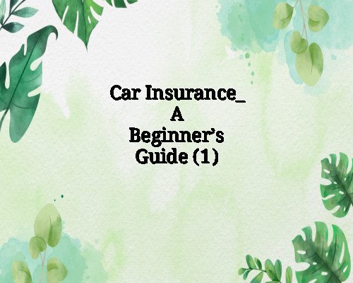Car Insurance_ A Beginner’s Guide (1)